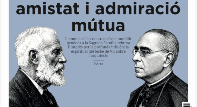Article de Tate Cabré publicat a la revista Catalunya Cristiana. Recupera l’article en PDF aquí: Gaudí i el bisbe Torras i Bages, amistat i admiració mútua